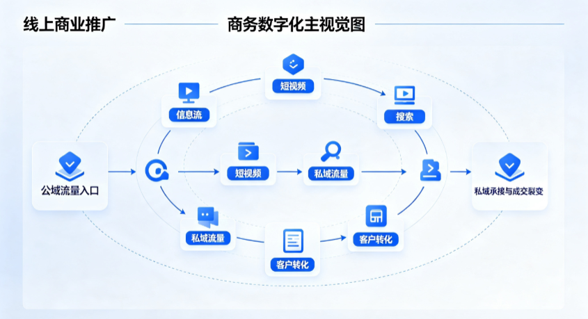 新浦区线上商业推广怎么做？全域流量闭环搭建与低成本转化实战指南